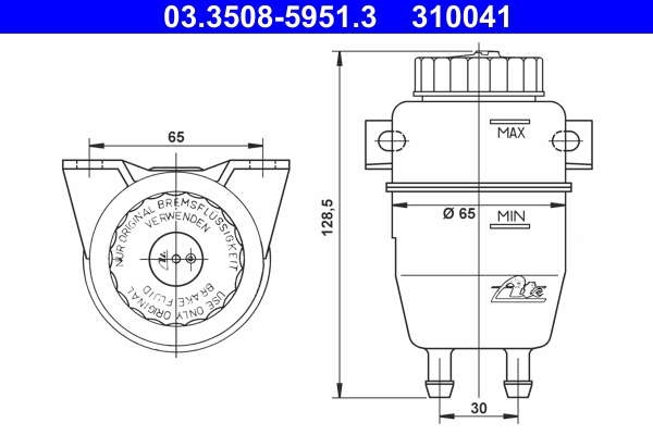 Vase d'expansion (liquide de frein)