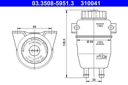 Vase d'expansion (liquide de frein)