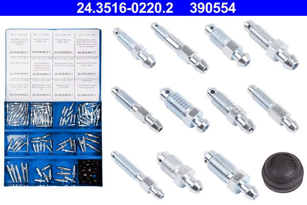Assortiment, vis de purge d'air