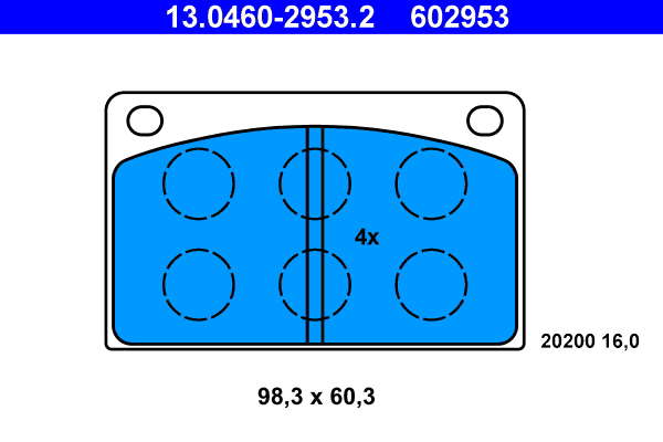 Jeu de plaquettes de frein avant