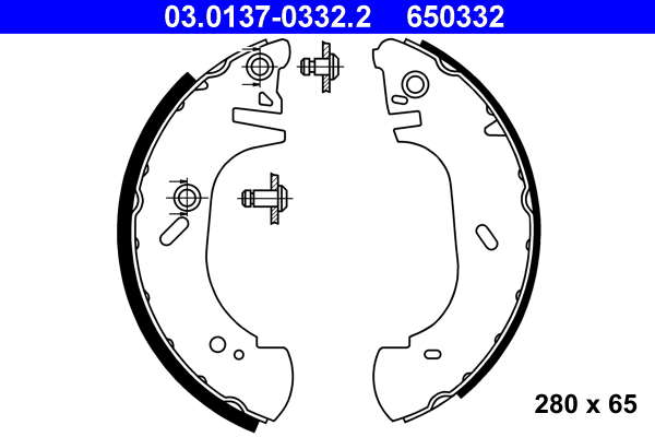Jeu de mâchoires de frein