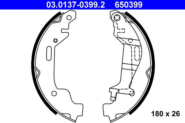 Jeu de mâchoires de frein