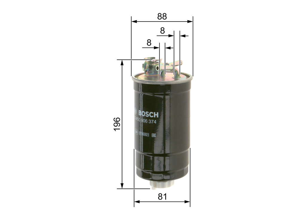 Bosch N6374 - Filtre diesel auto