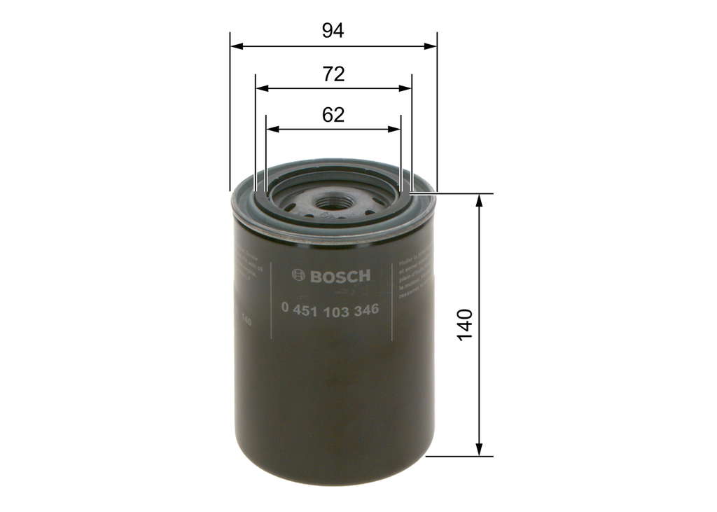 Bosch P3346 - Filtre à huile auto