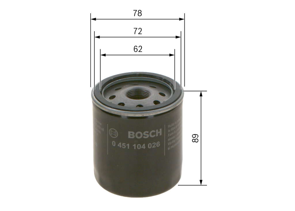 Bosch P4026 - Filtre à huile auto