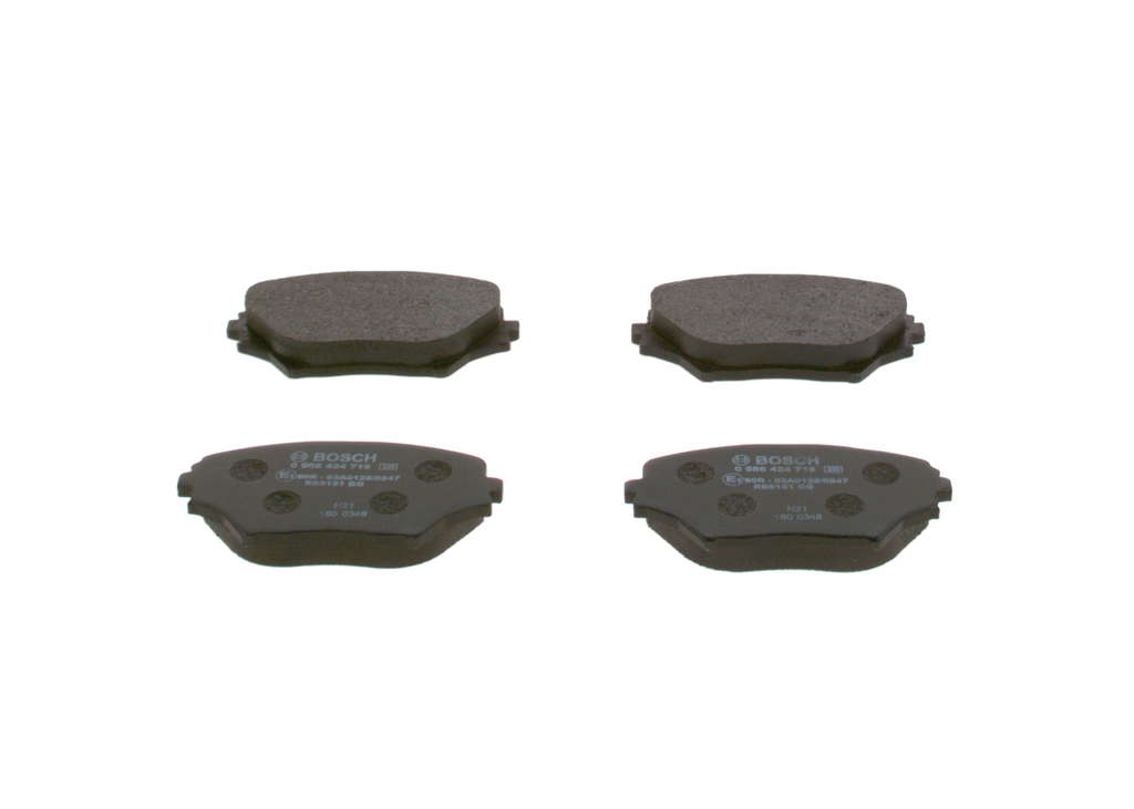 Jeu de plaquettes de frein avant