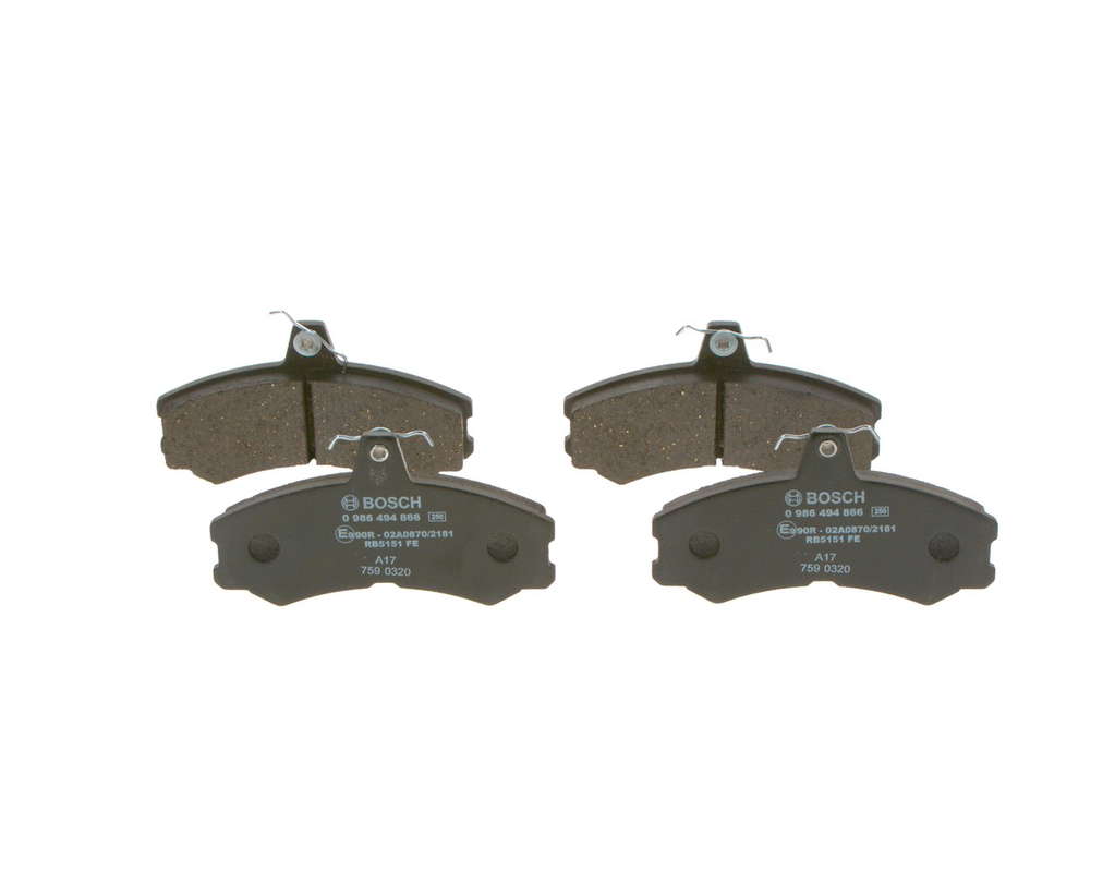 Plaquettes de frein
