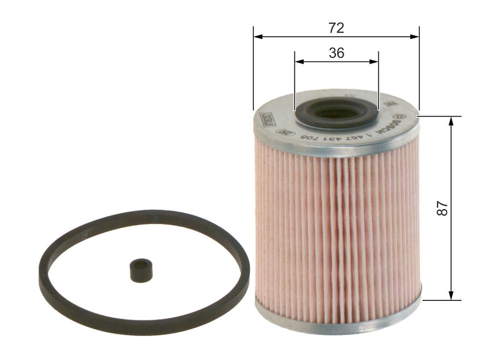 Bosch N1705 - Filtre diesel auto