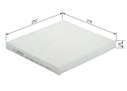 Bosch M2065 - Filtre d'habitacle standard - filtre à poussière et à pollen