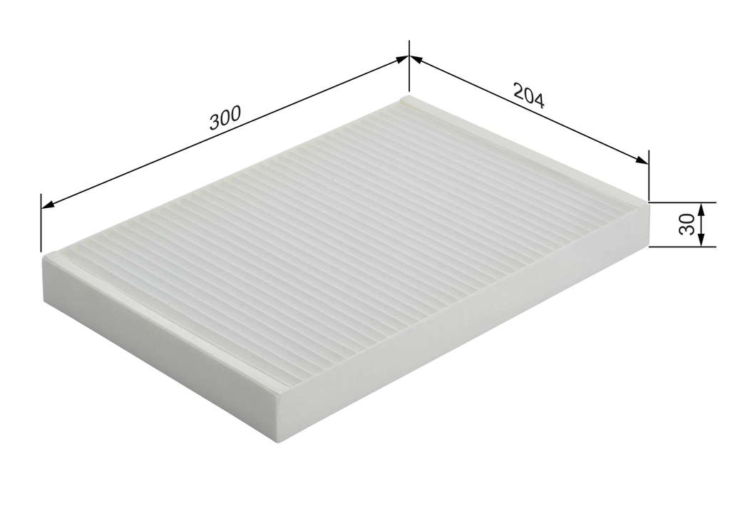 Bosch M2071 - Filtre d'habitacle standard - filtre à poussière et à pollen