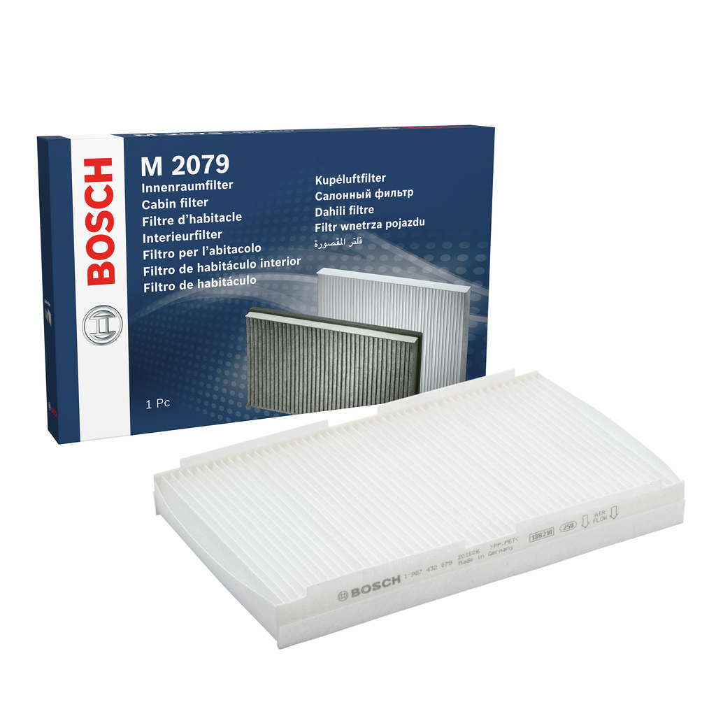 Bosch M2079 - Filtre d'habitacle standard - filtre à poussière et à pollen