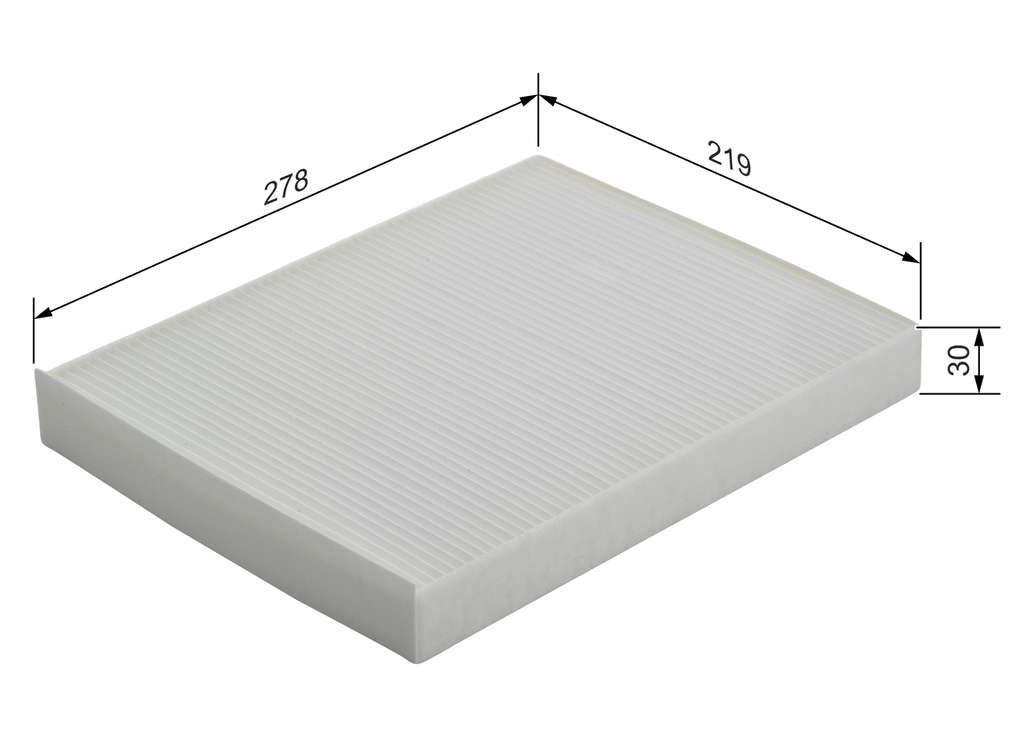 Bosch M2114 - Filtre d'habitacle standard - filtre à poussière et à pollen