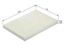 Bosch M2238 - Filtre d'habitacle standard - filtre à poussière et à pollen