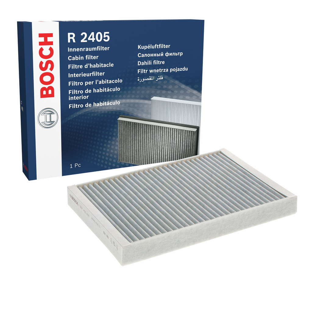 Bosch R2405 - Filtre d'habitacle anti-odeurs au charbon actif - filtre à poussière et à pollen