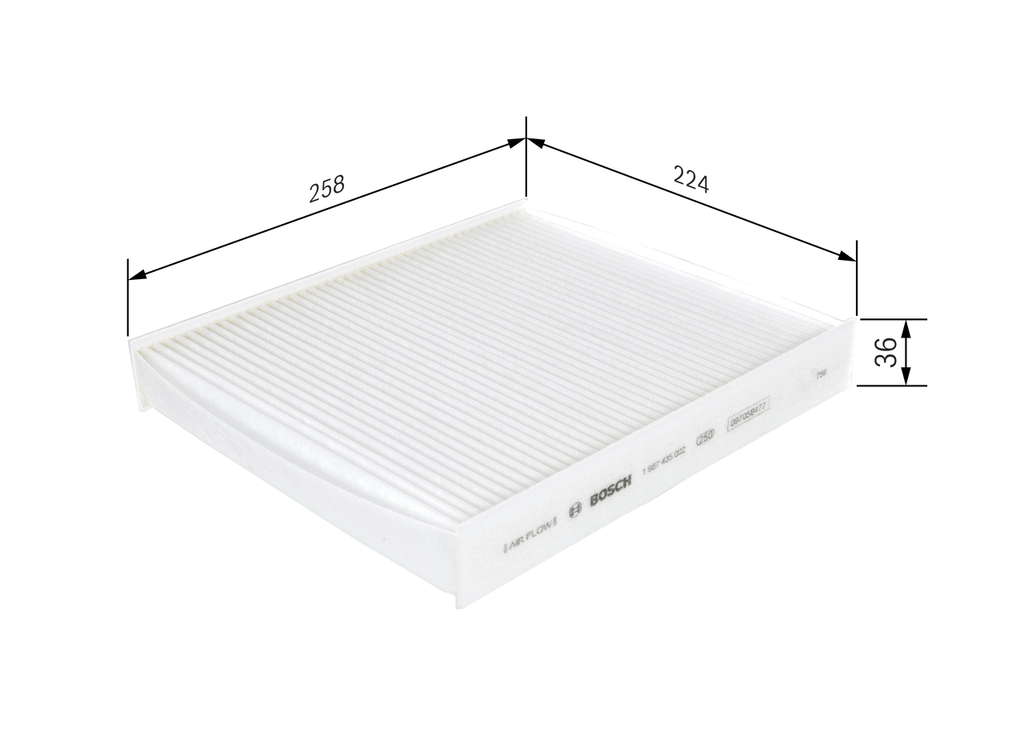 Bosch M5002 - Filtre d'habitacle standard - filtre à poussière et à pollen