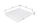 Bosch M5002 - Filtre d'habitacle standard - filtre à poussière et à pollen