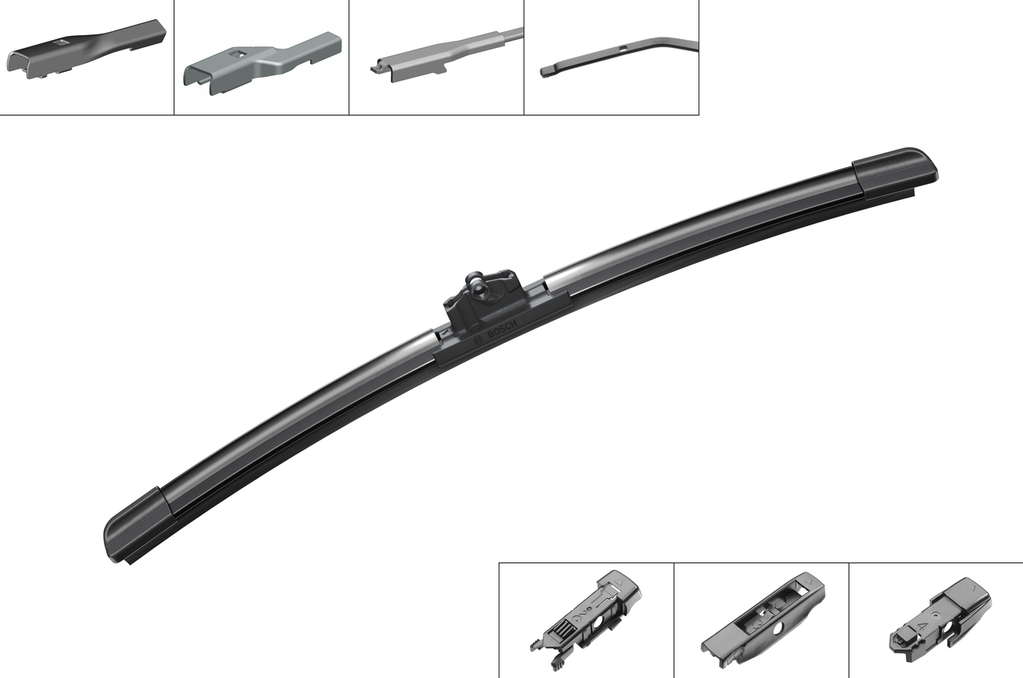 Bosch AP13U - Balai d'essuie-glace Aerotwin - Longueur : 340 mm - 1 balai avant 