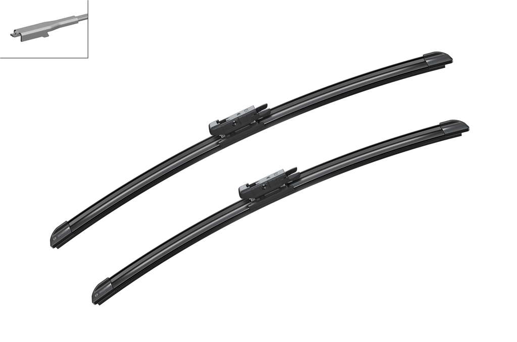 Bosch A637S - Balais d'essuie-glace  Aerotwin - Longueur : 475/500 mm - 1 paire de balais avant 
