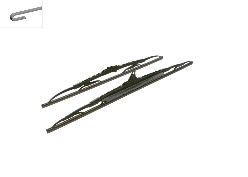Bosch 606S - Balais d'essuie-glace  Twin - Longueur : 600/500 mm - 1 paire de balais avant 