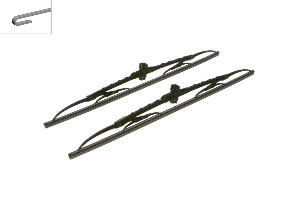 Bosch 530 - Balais d'essuie-glace  Twin - Longueur : 530/530 mm - 1 paire de balais avant 