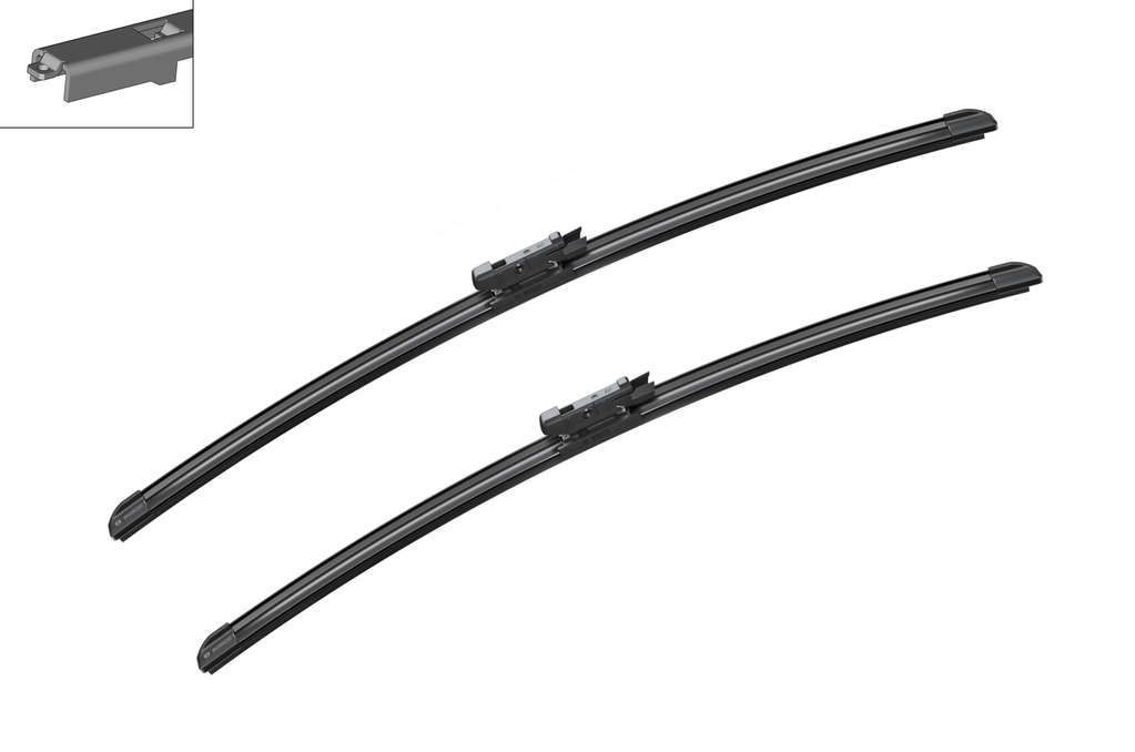 Bosch A955S - Balais d'essuie-glace  Aerotwin - Longueur : 600/575 mm - 1 paire de balais avant 
