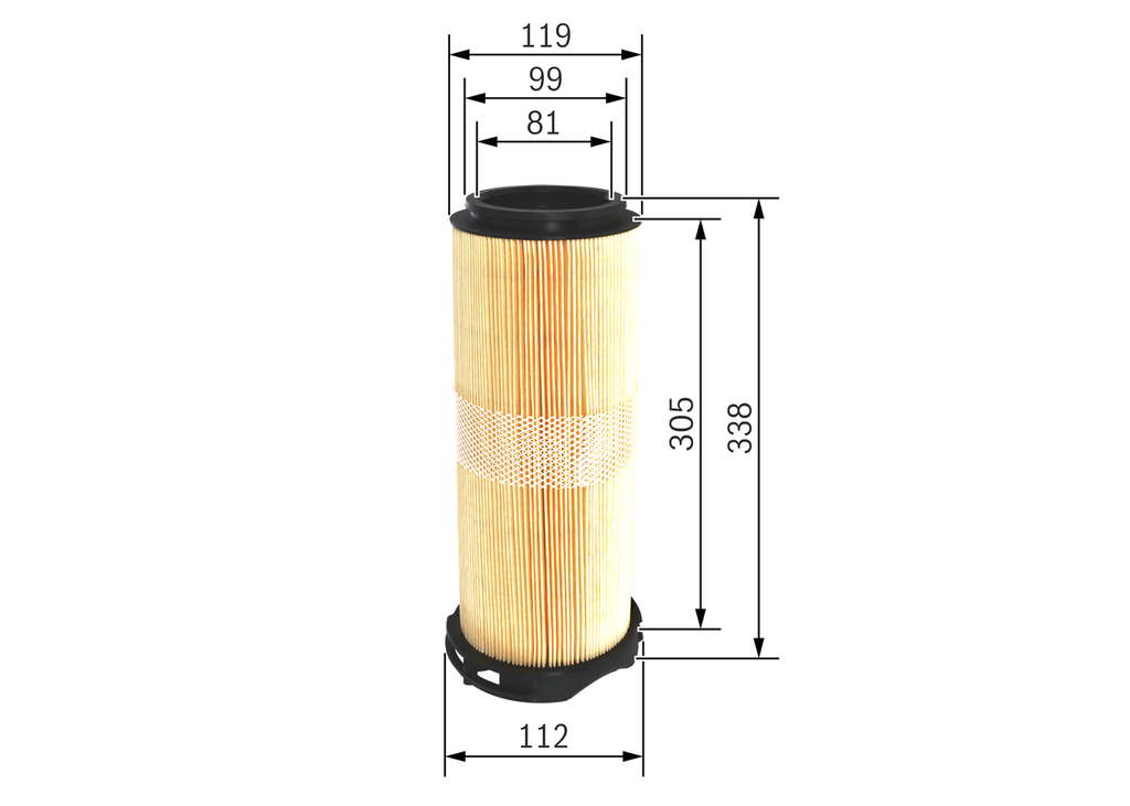 Bosch S0214 - Filtre à air auto