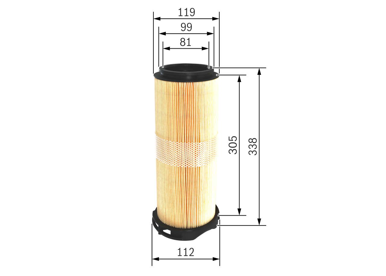 Bosch S0214 - Filtre à air auto