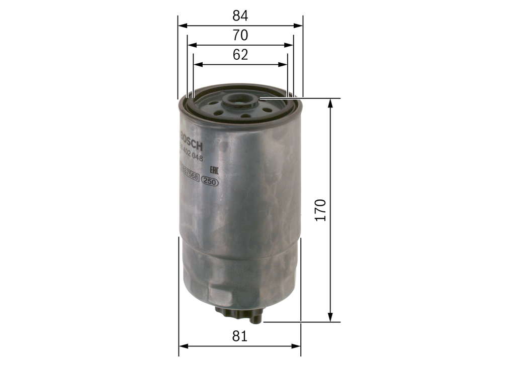 Bosch N2048 - Filtre diesel auto