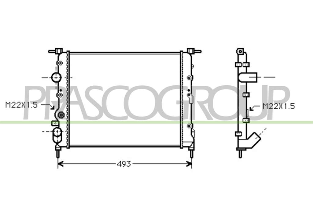 Radiateur du moteur