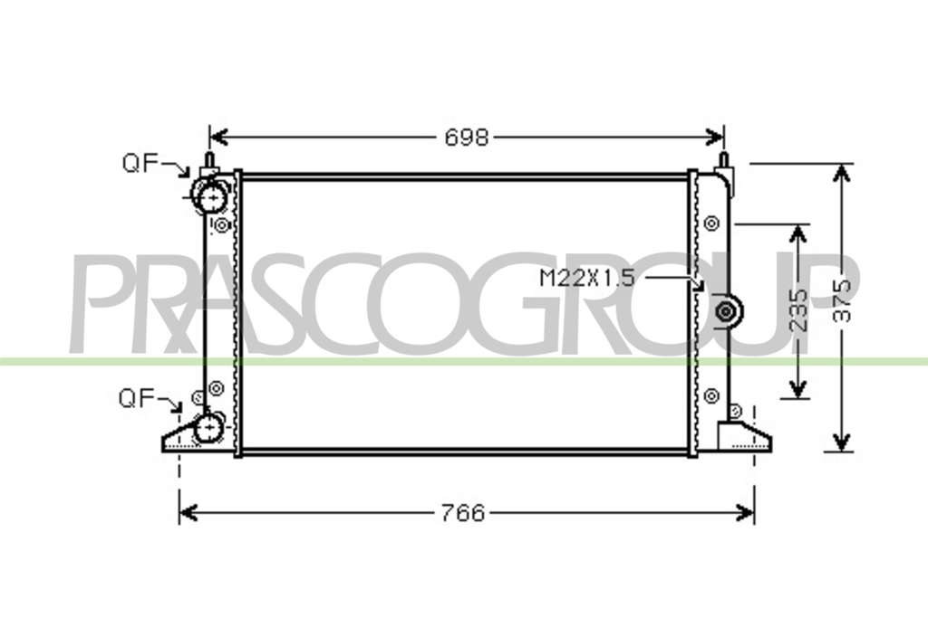 Radiateur du moteur