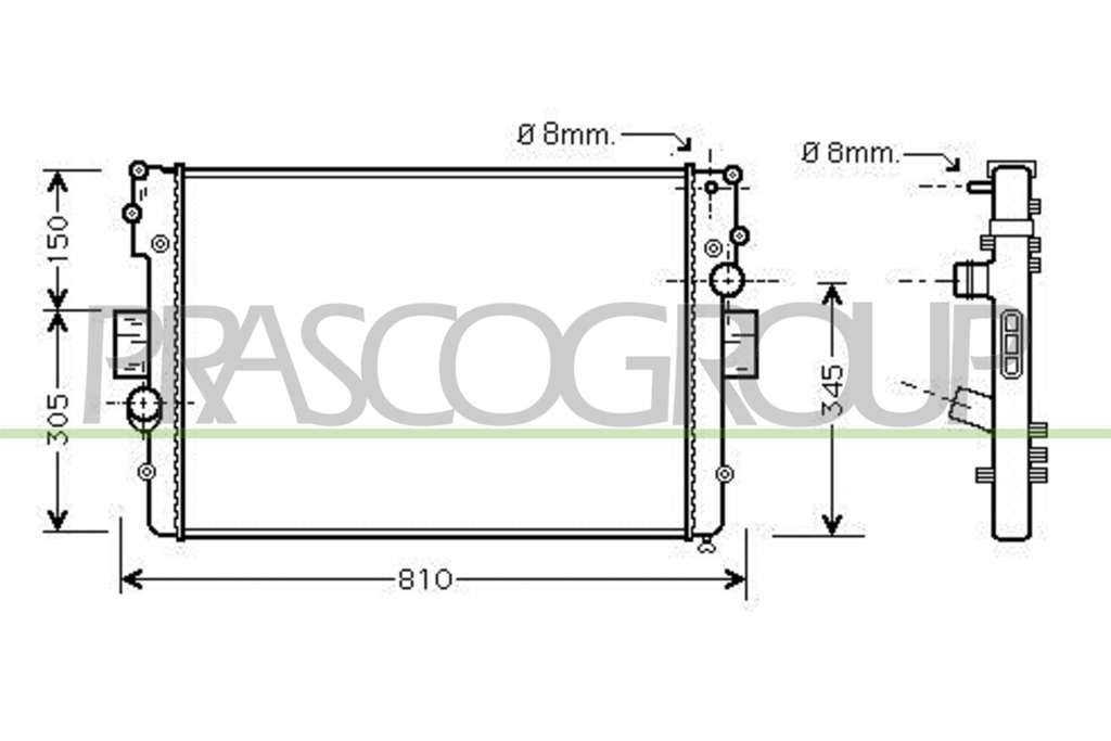 Radiateur du moteur