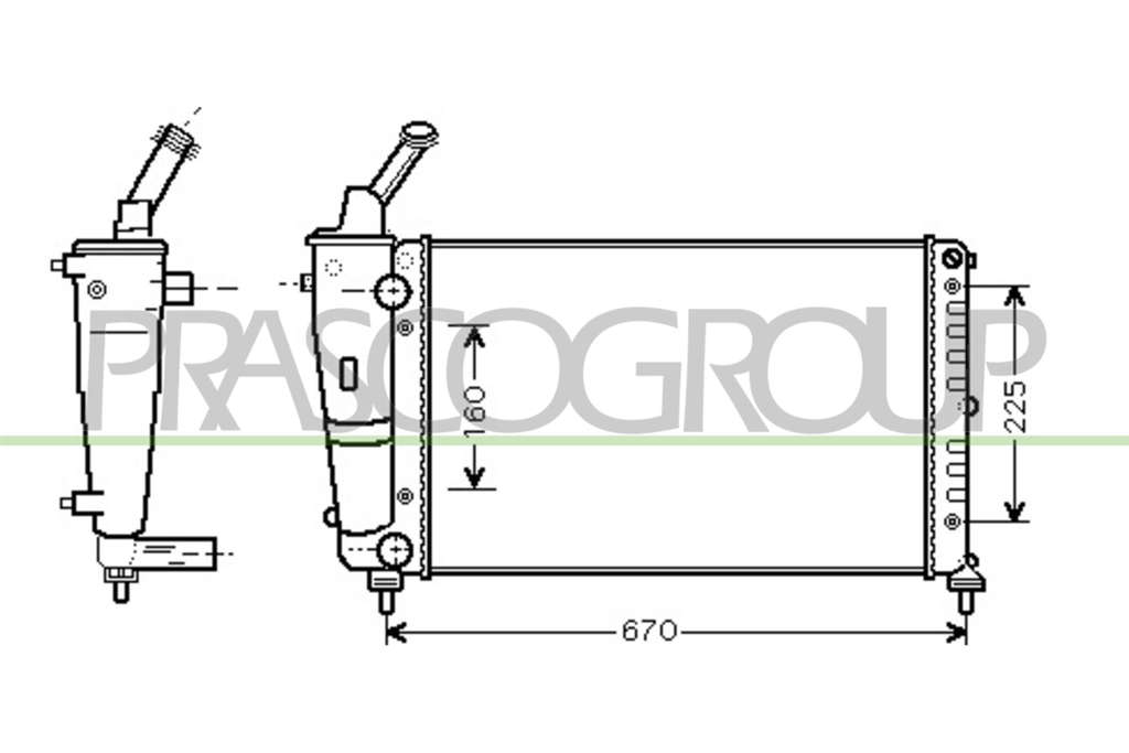 Radiateur du moteur
