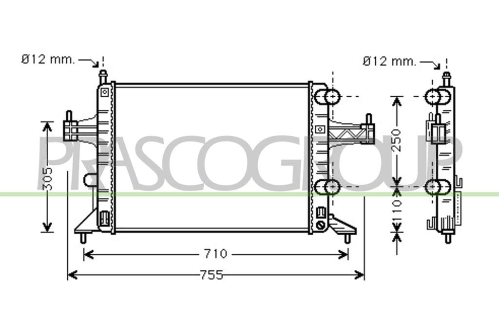 Radiateur du moteur