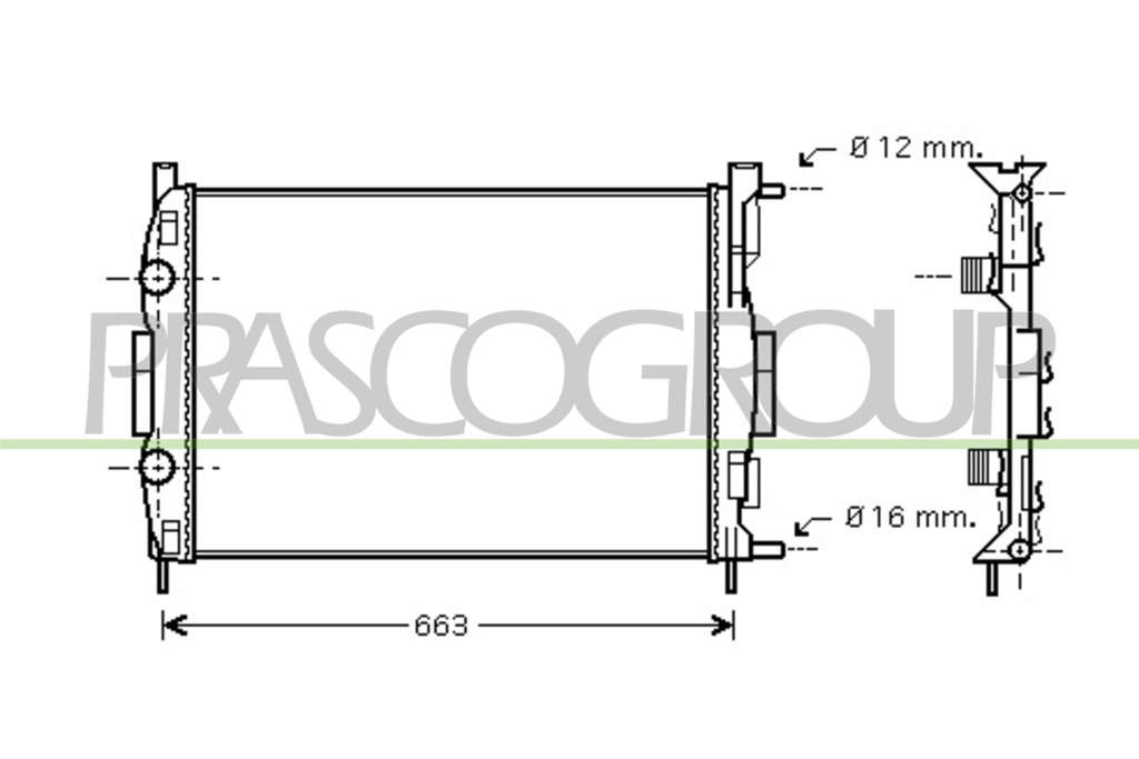 Radiateur du moteur
