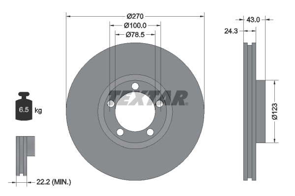 DISQUES DE FREIN VUL - BOITE DE 2
