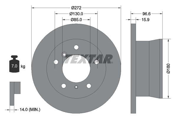 DISQUES DE FREIN VUL - BOITE DE 2