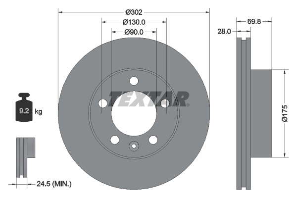 DISQUES DE FREIN VUL - BOITE DE 2