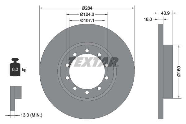 DISQUES DE FREIN VUL - BOITE DE 2