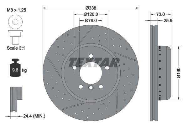 DISQUE BI METALLIQUE  BTE DE 1