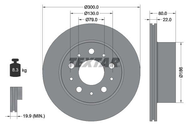 DISQUES DE FREIN VUL - BOITE DE 2