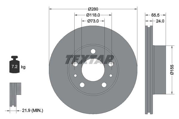 DISQUES DE FREIN VUL - BOITE DE 2