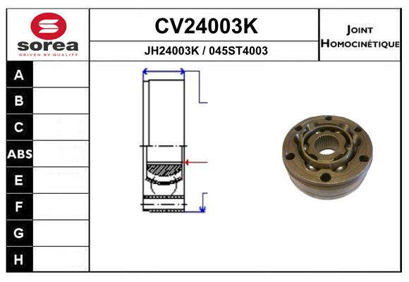 KIT CV JOINT AVEC KR061 / GOLF