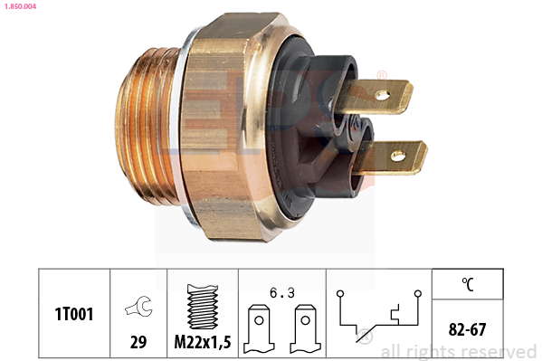 Thermocontact pour ventilateur de radiateur
