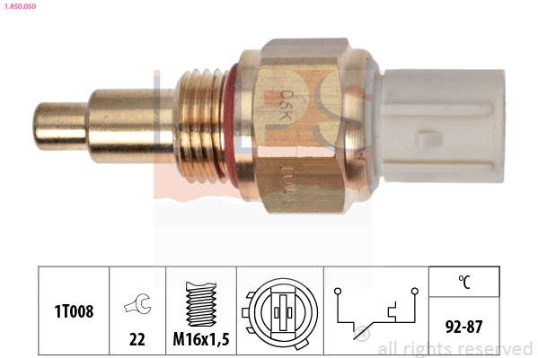 Thermocontact pour ventilateur de radiateur