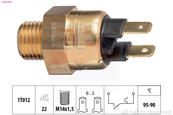 Thermocontact pour ventilateur de radiateur