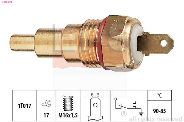 Thermocontact pour ventilateur de radiateur