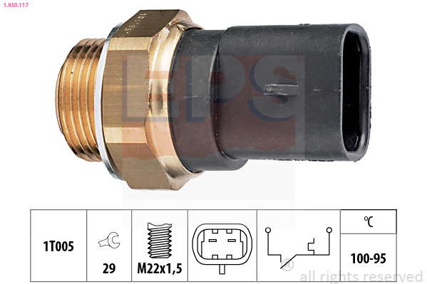 Thermocontact pour ventilateur de radiateur