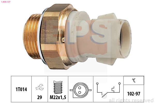 Thermocontact pour ventilateur de radiateur