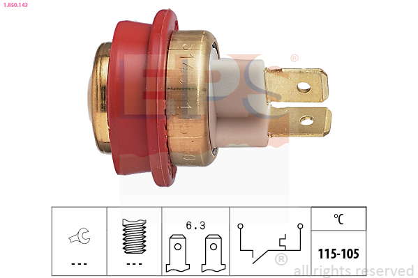Thermocontact pour ventilateur de radiateur