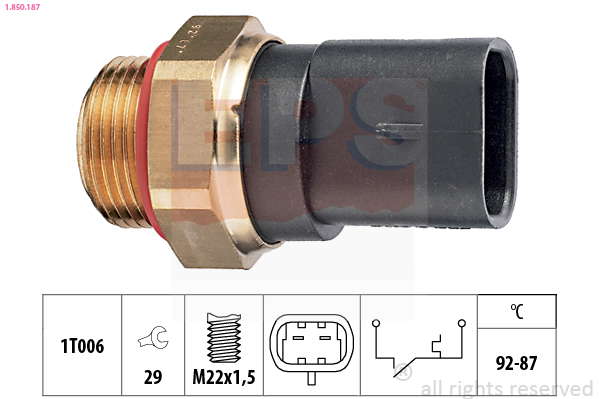 Thermocontact pour ventilateur de radiateur
